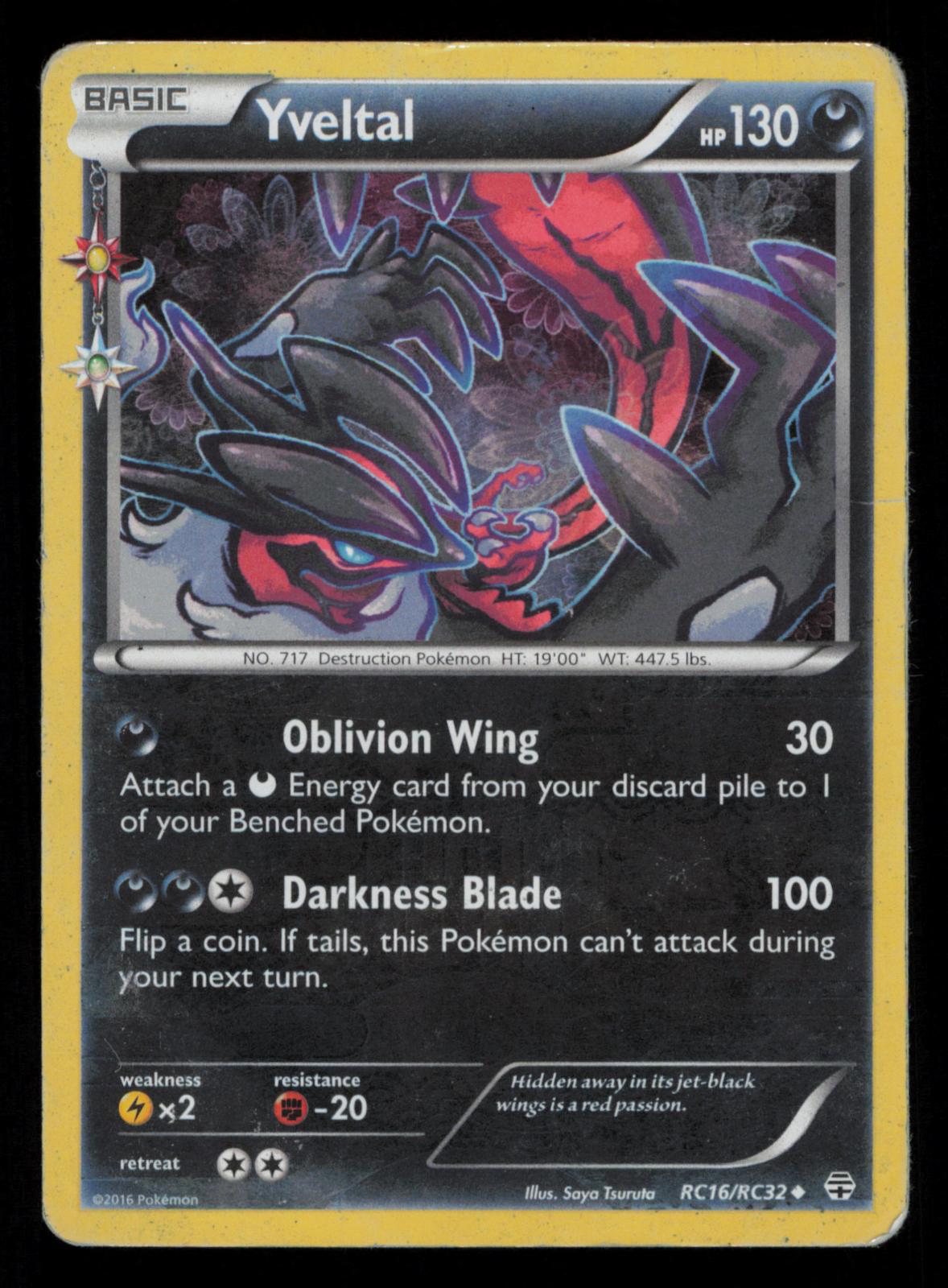 Yveltal RC16/RC32 Uncommon Generations Pokemon