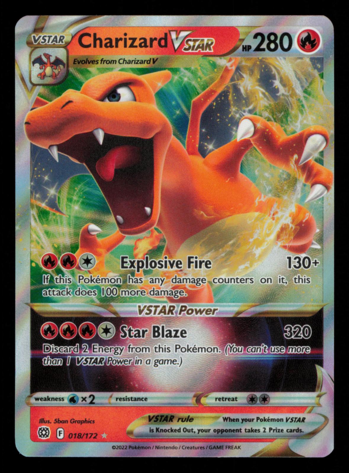 Charizard VSTAR 018/172 Holo VSTAR Rare Brilliant Stars Pokemon