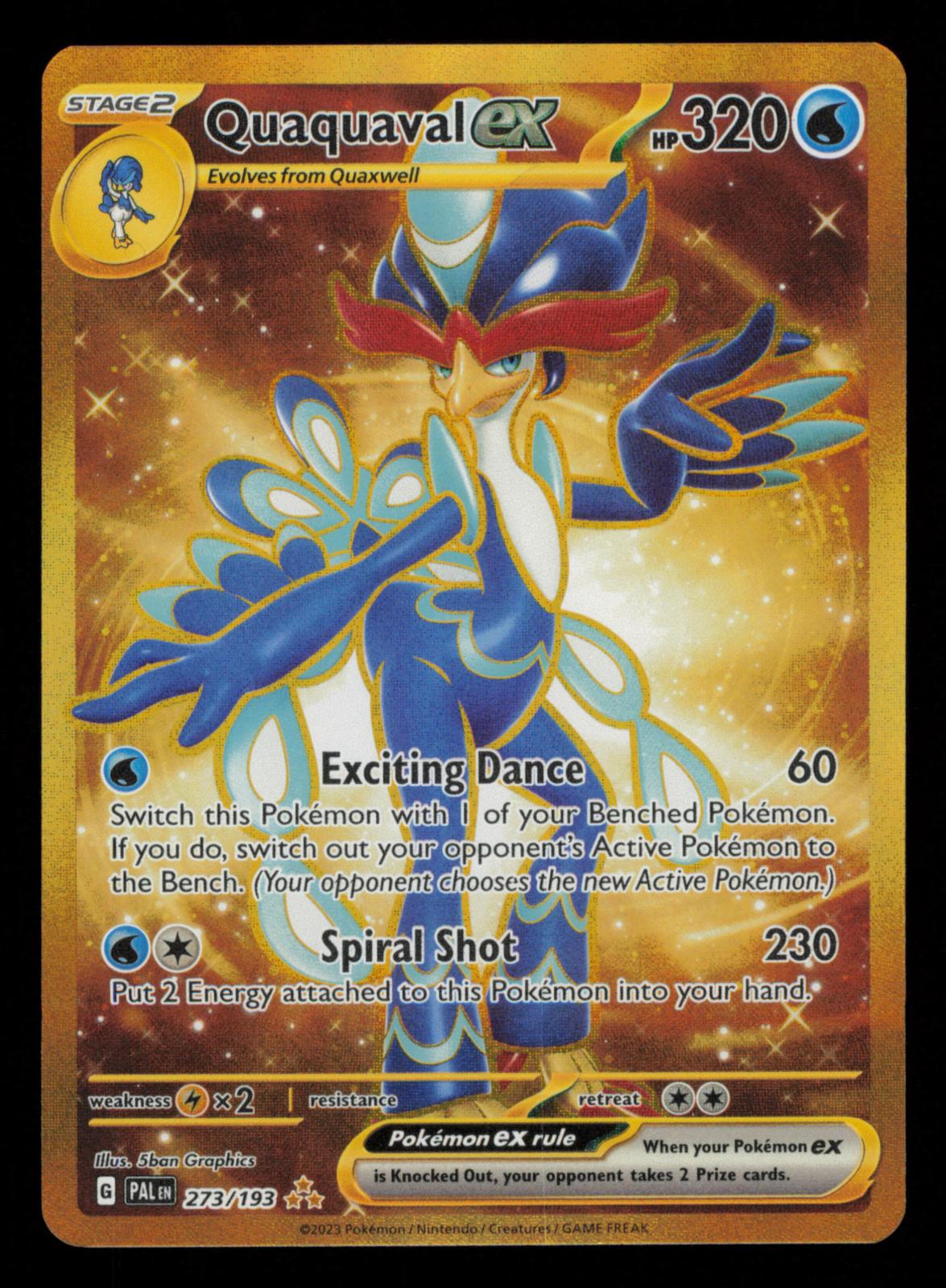 Quaquaval ex 273/193 Hyper Rare Paldea Evolved Pokemon Holo