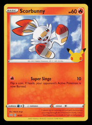 Scorbunny 016/025 Promo McDonald's 25th Anniversary Promos Pokemon