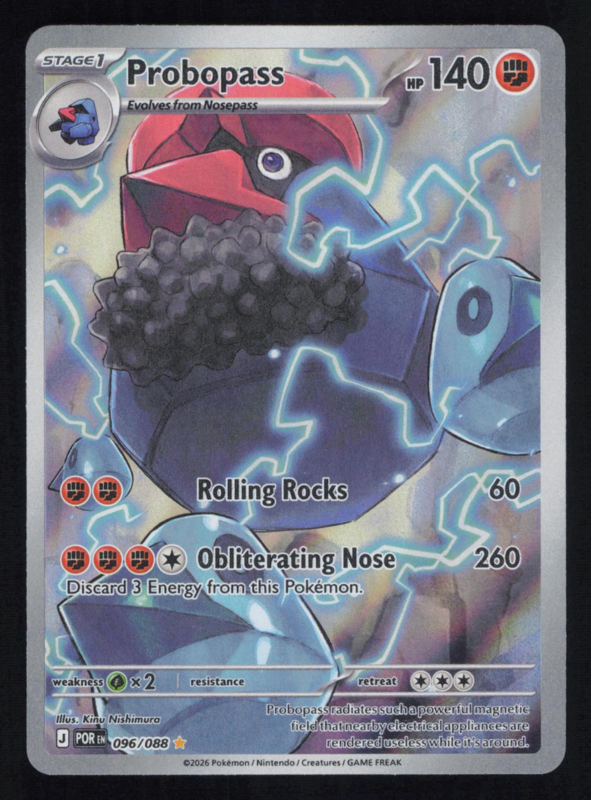 Probopass 096/088 Holo Illustration Rare Perfect Order Pokemon