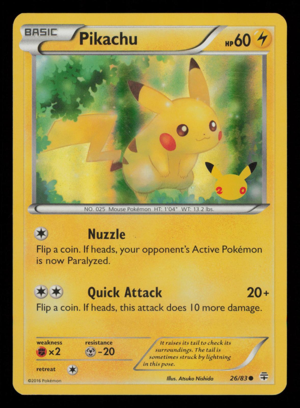 Pikachu 26/83 Common Generations Pokemon