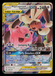 Mega Lopunny & Jigglypuff GX 165/236 Holo GX Rare Cosmic Eclipse Pokemon