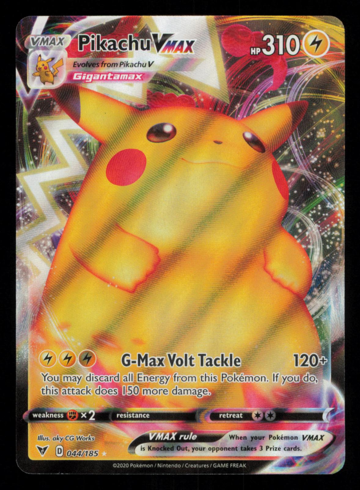 Pikachu VMAX 044/185 Full Art Ultra Rare Vivid Voltage Pokemon