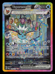Vaporeon ex 149/131 Holo Prismatic Evolutions Pokemon 
