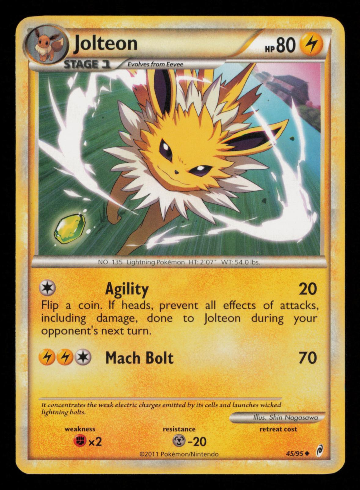 Jolteon 45/95 Uncommon Call of Legends Pokemon