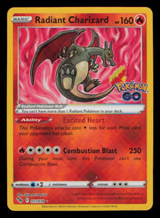 Radiant Charizard 011/078 Radiant Rare Pokemon GO Pokemon