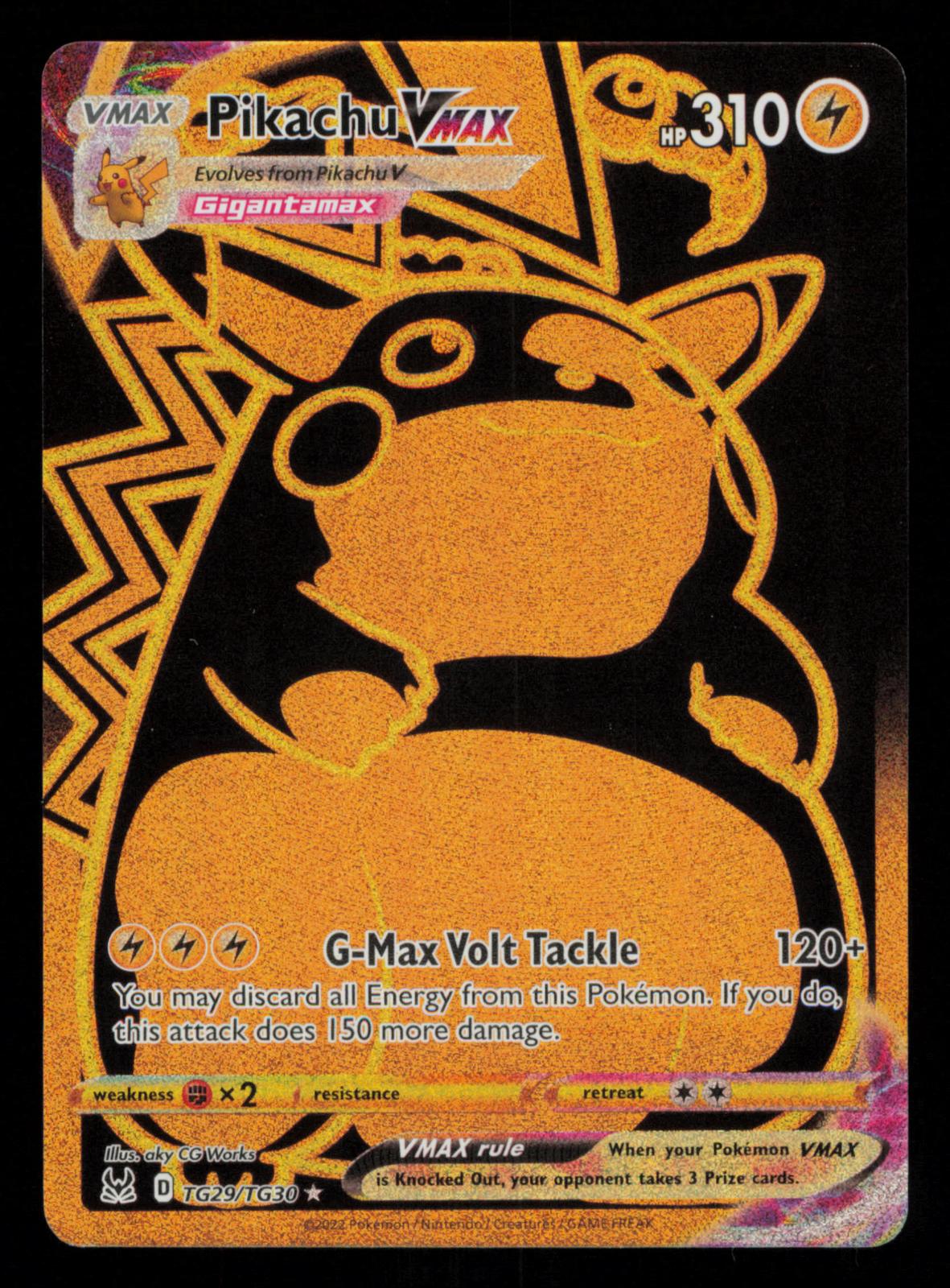 Pikachu VMAX TG29/TG30 Secret Rare Lost Origin Trainer Gallery Pokemon