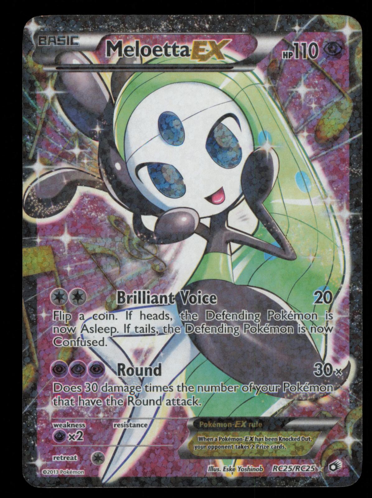 Meloetta EX (Full Art) RC25/RC25 Holo Legendary Treasures: Radiant Collection 