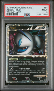Absol Holo 91/123 Heartgold & Soulsilver Triumphant Pokemon PSA 9