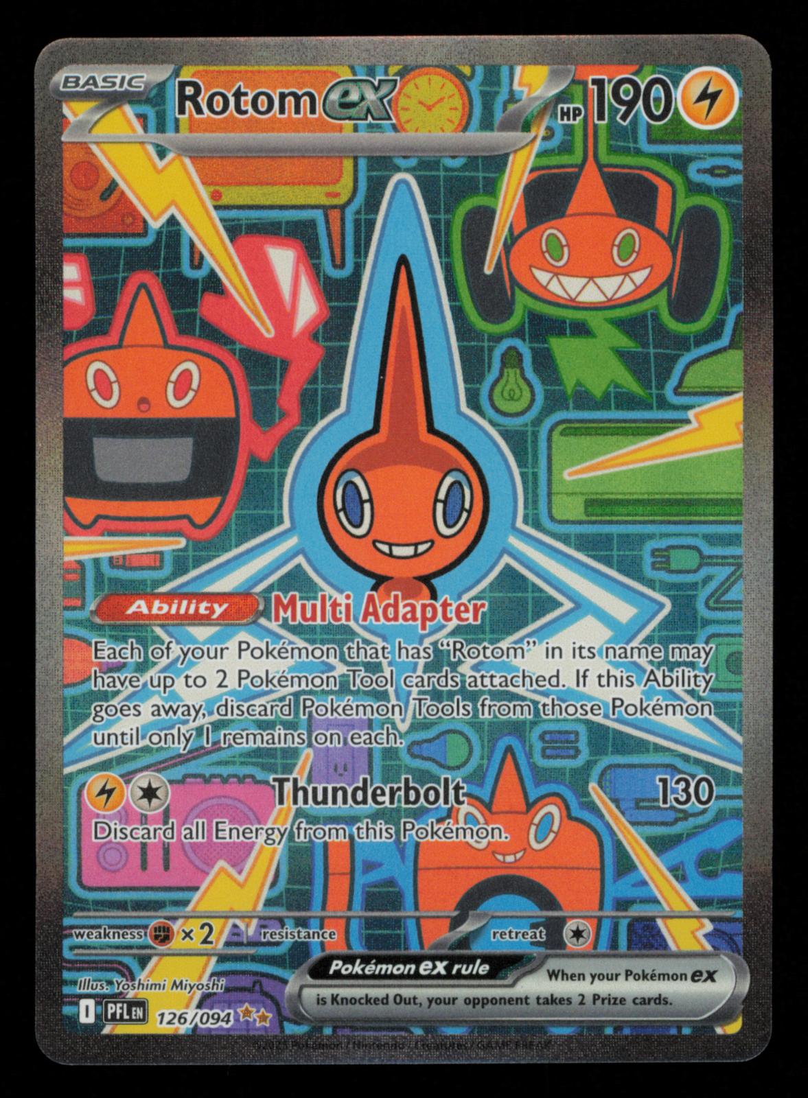 Rotom ex 126/094 Special Illustration Rare Phantasmal Flames Pokemon