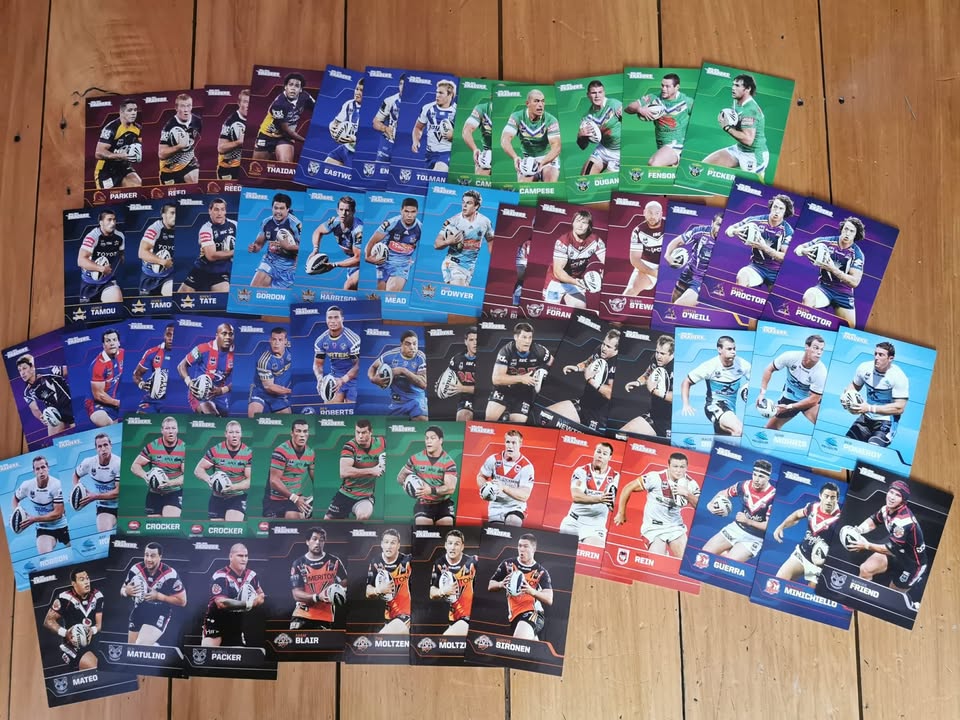 NRL Traders 2013 Card Lot – Team Colour Base Player Cards