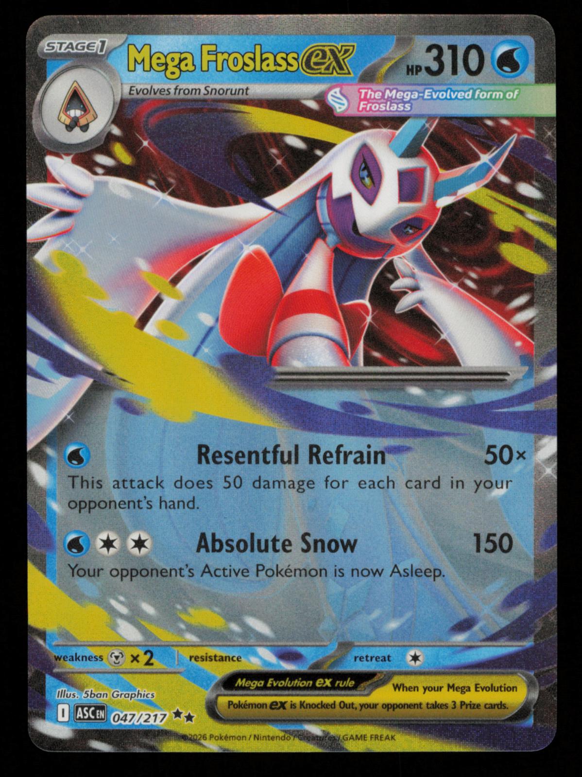 Mega Froslass ex 047/217 Double Rare Ascended Heroes Pokemon