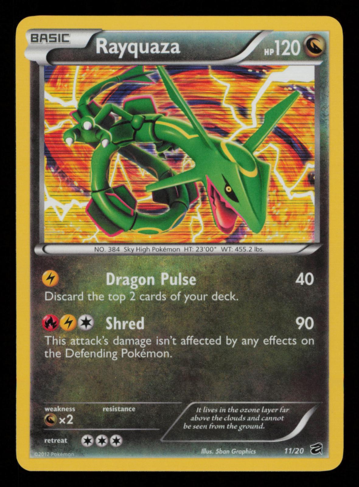 Rayquaza 11/20 Holo Rare Dragon Vault Pokemon 