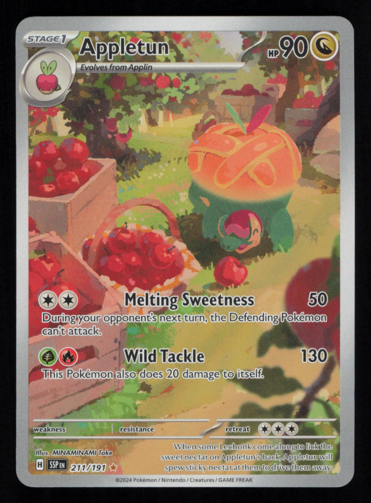 Appletun 211/191 Illustration Rare Surging Sparks Pokemon