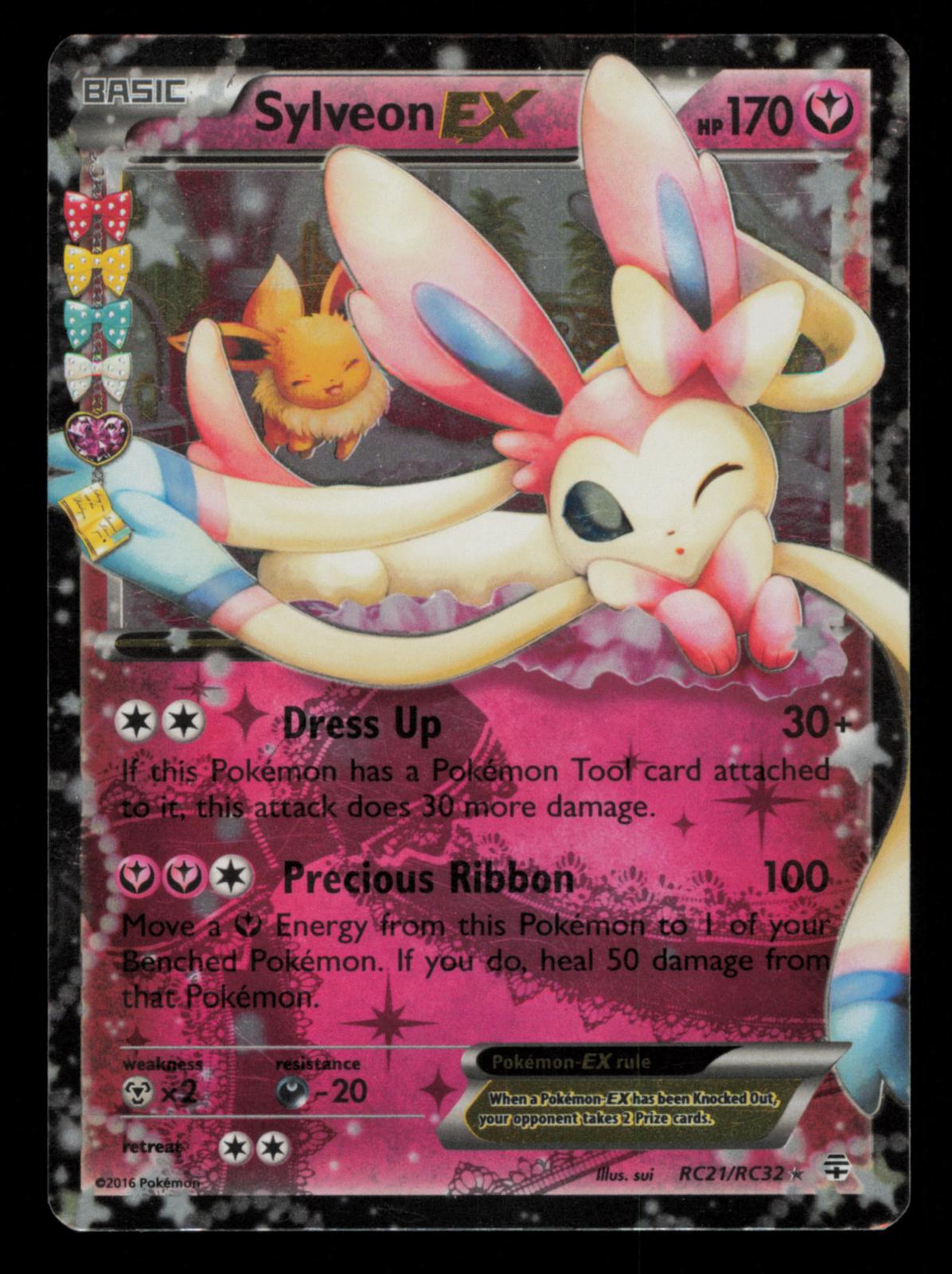 Sylveon EX RC21/RC32 Holo EX Rare Generations Pokemon