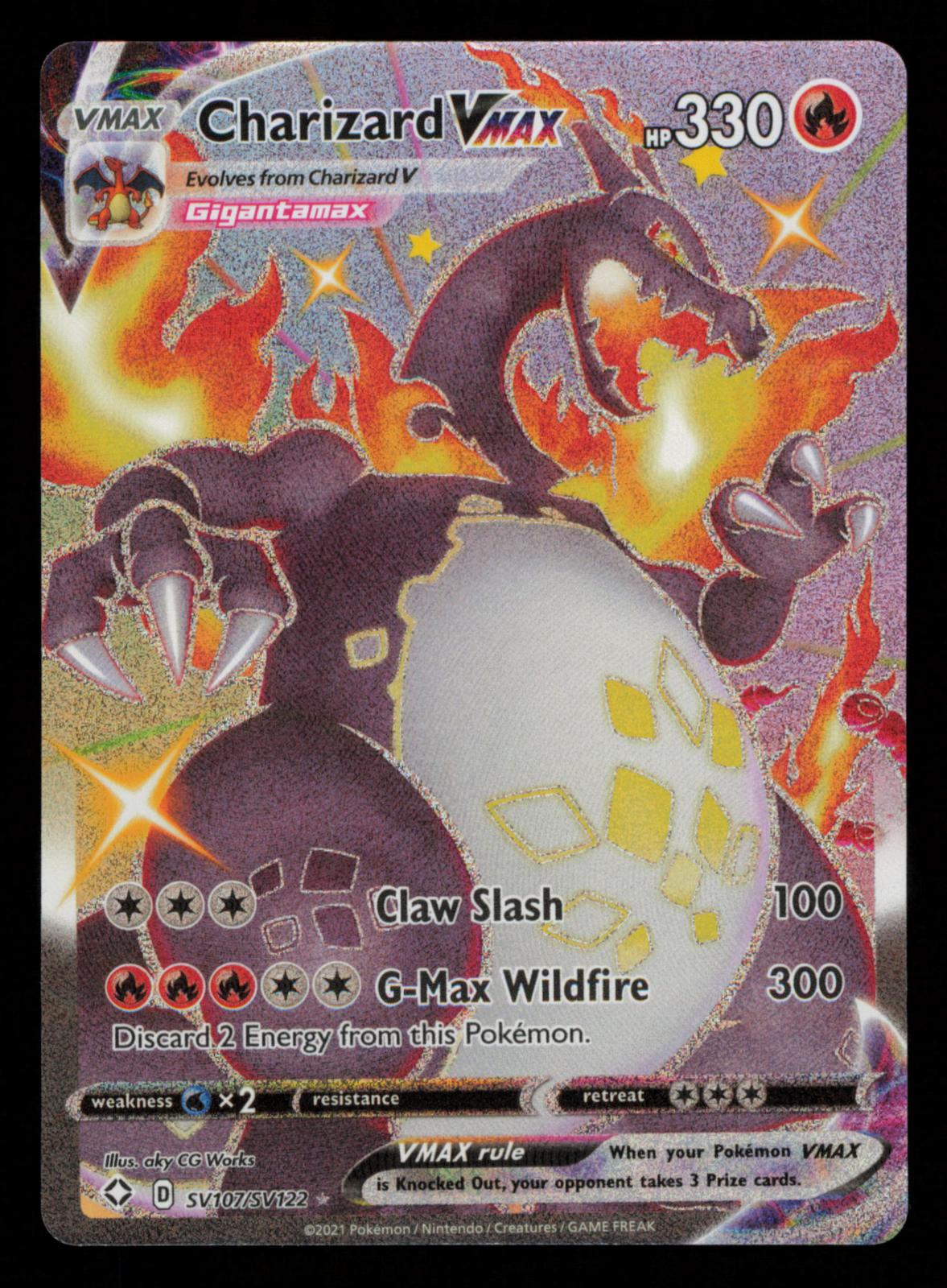 Charizard VMAX SV107/SV122 Holo Ultra Rare Shining Fates Shiny Vault Pokemon