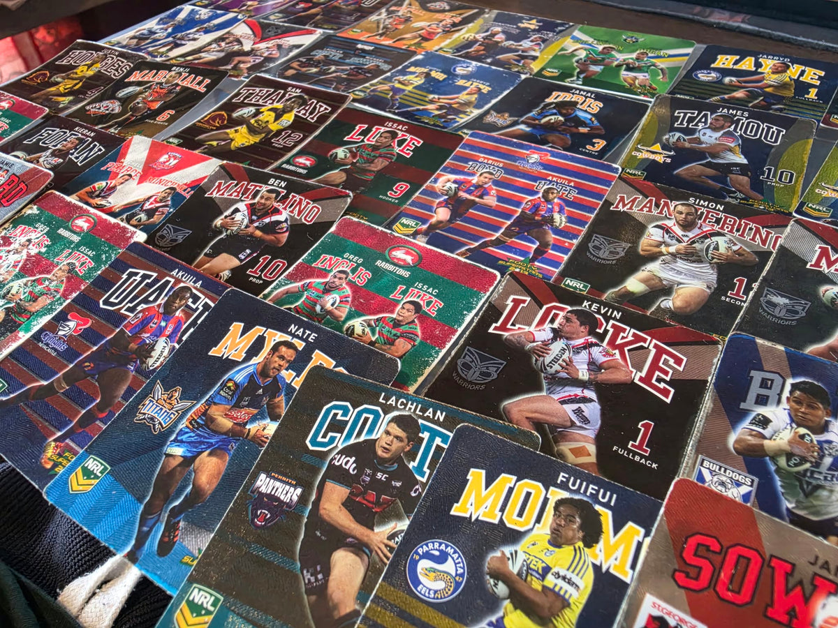 NRL Trading Cards Collection Lot - 2013-2015 ESP Traders Cards, Footy Superstars, Inserts & Parallels