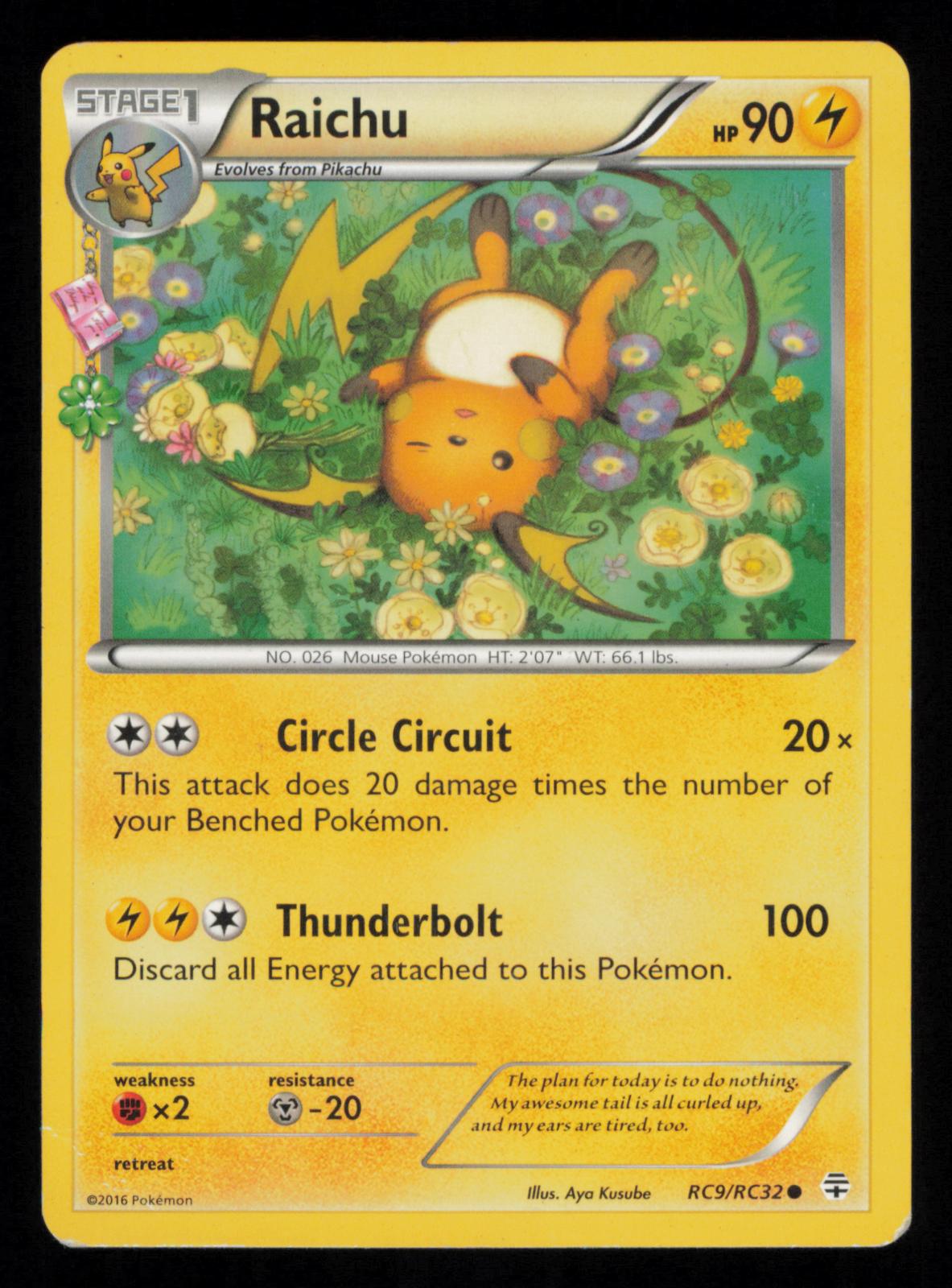 Raichu RC9/RC32 Common Generations Pokemon