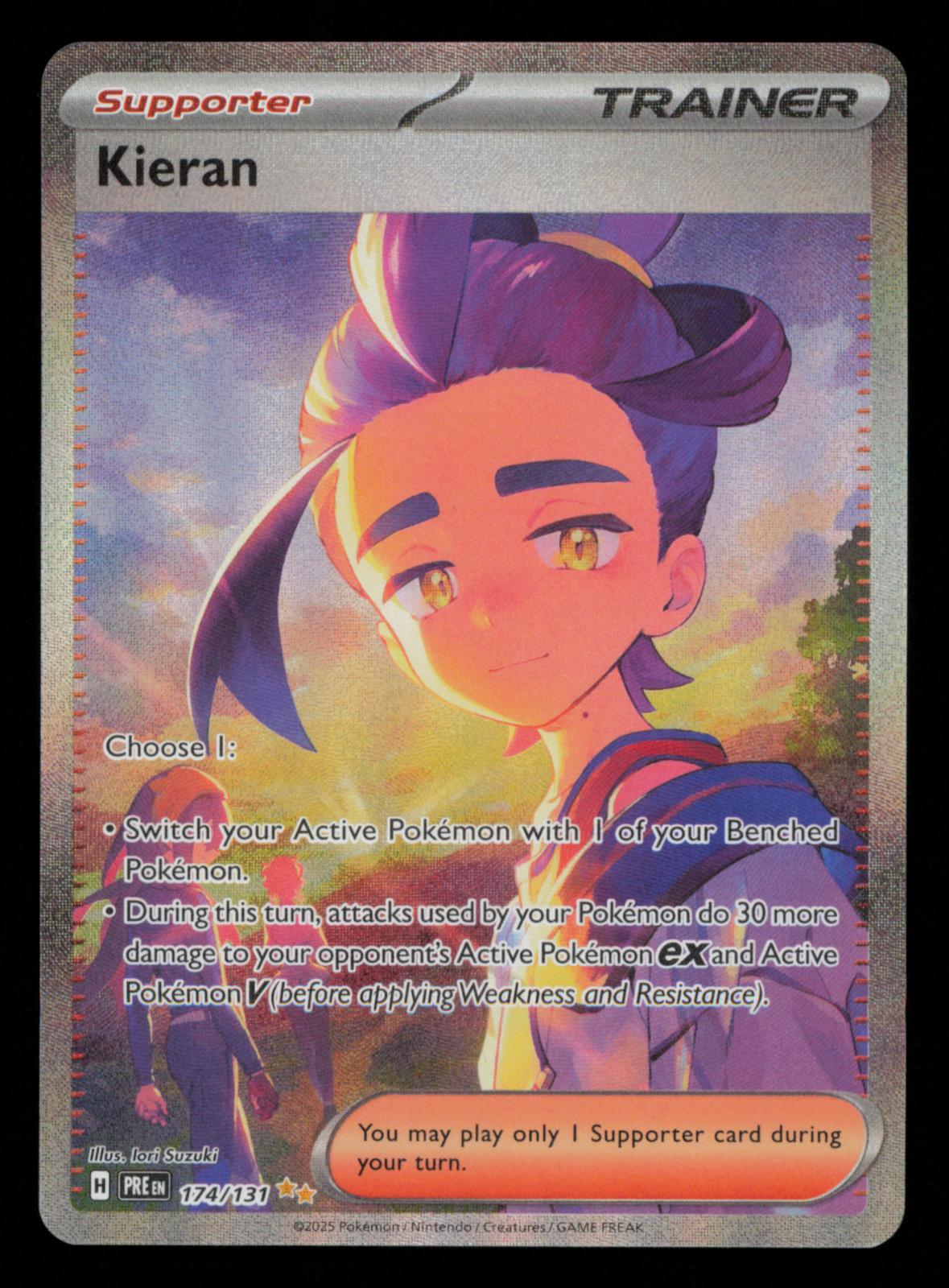 Kieran 174/131 Special Illustration Rare Prismatic Evolutions Pokemon