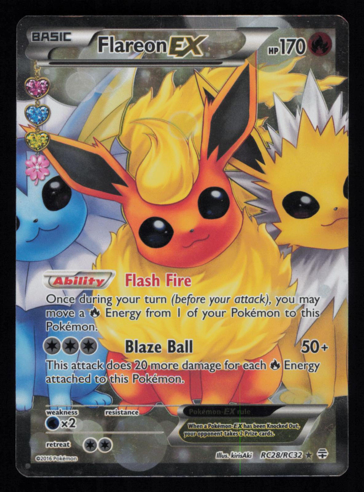 Flareon EX RC28/RC32 Ultra Rare Generations Pokemon
