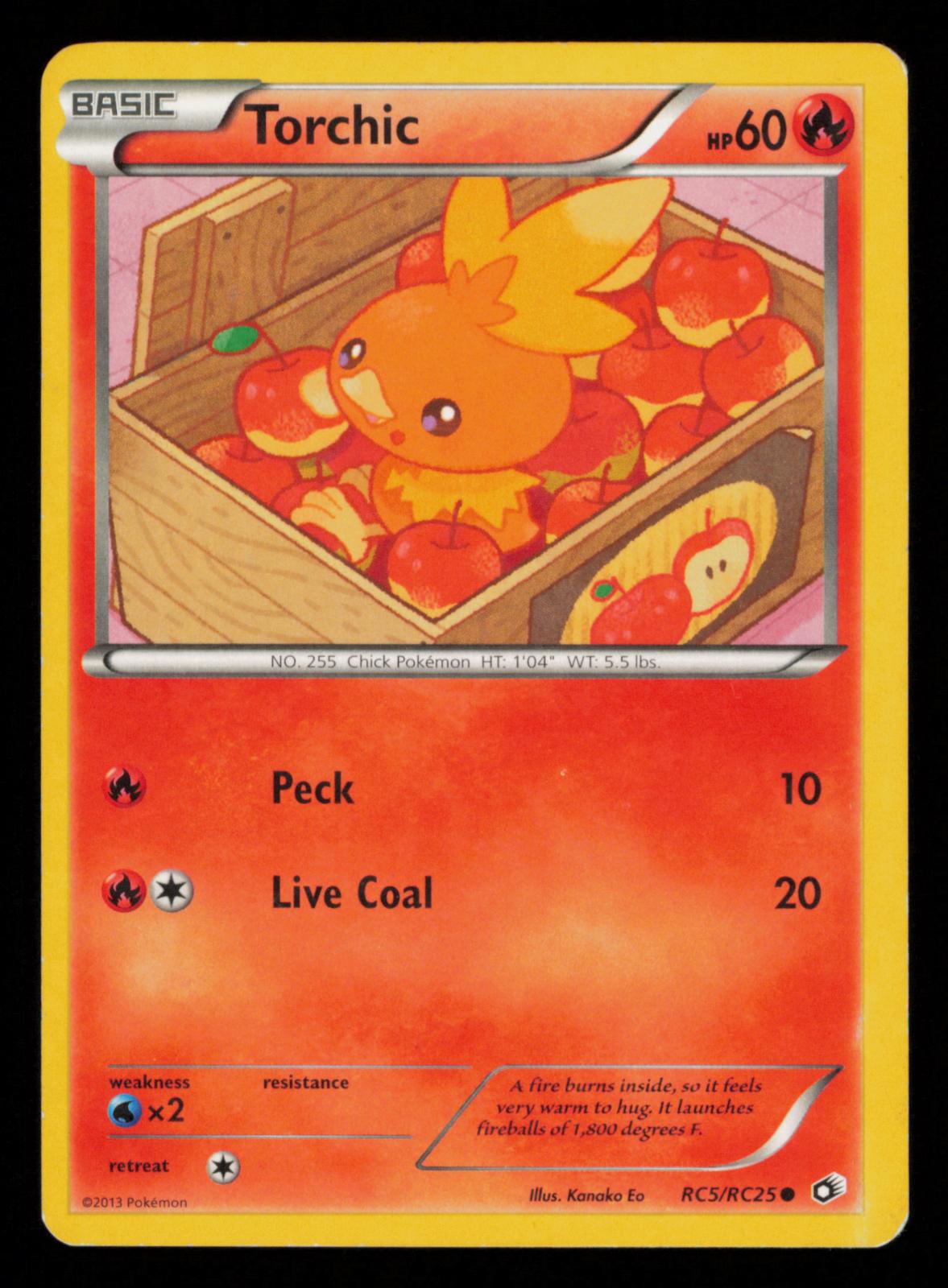 Torchic RC5/RC25 Holo Common Legendary Treasures: Radiant Collection Pokemon