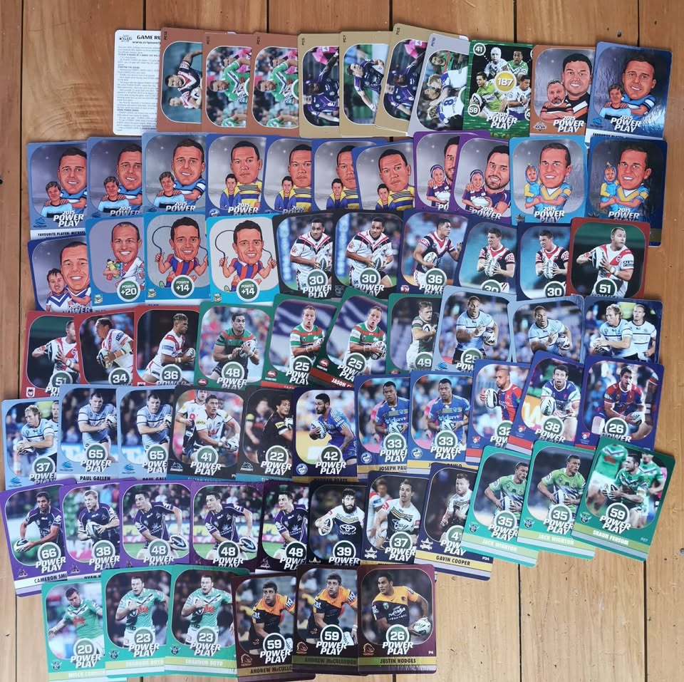 NRL Power Play 2015 Reverse Card Lot – Large Bundle