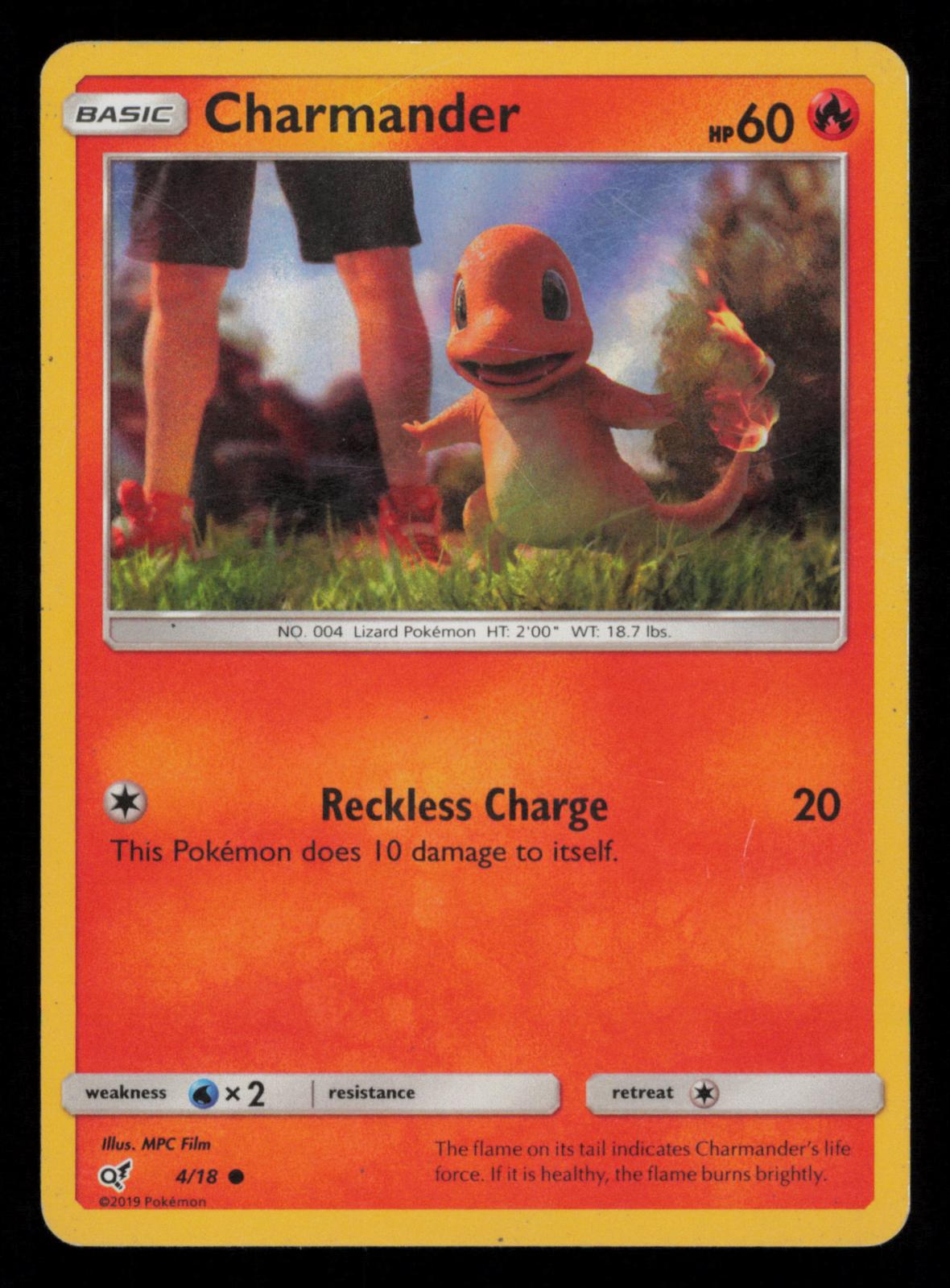 Charmander 4/18 Common Detective Pikachu Pokemon