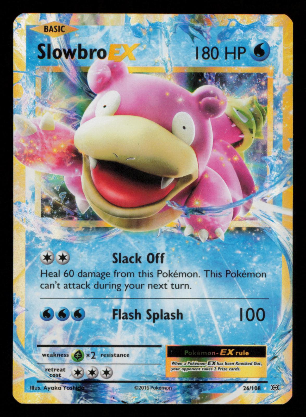 Slowbro EX 26/108 Holo EX Rare Evolutions Pokemon