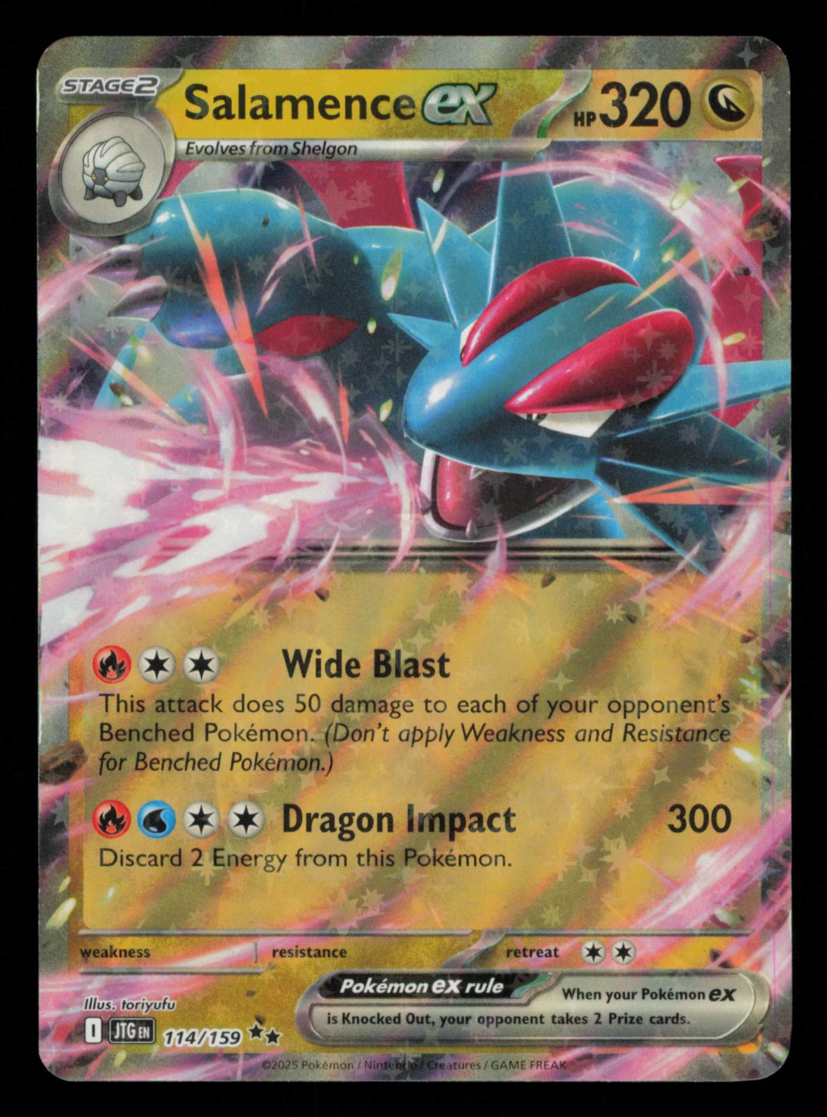 Salamence ex 114/159 Double Rare Journey Together Pokemon