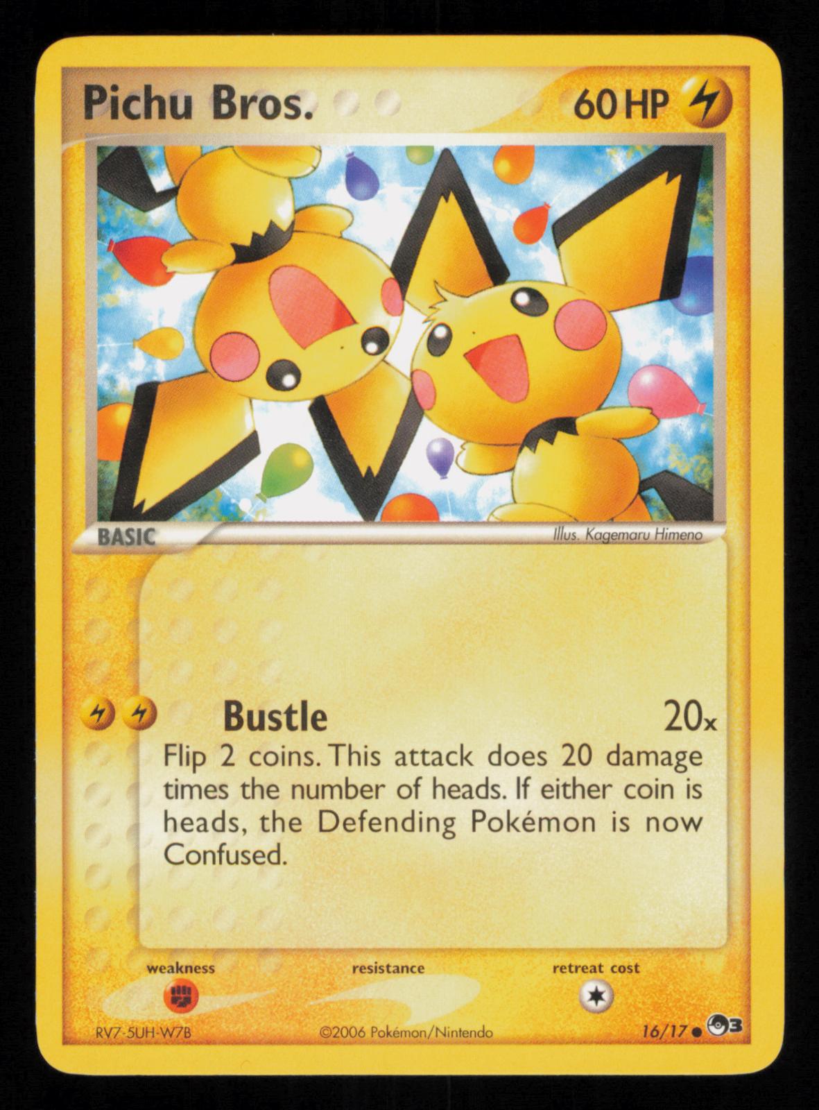Pichu Bros. 16/17 Common POP Series 3 Pokemon