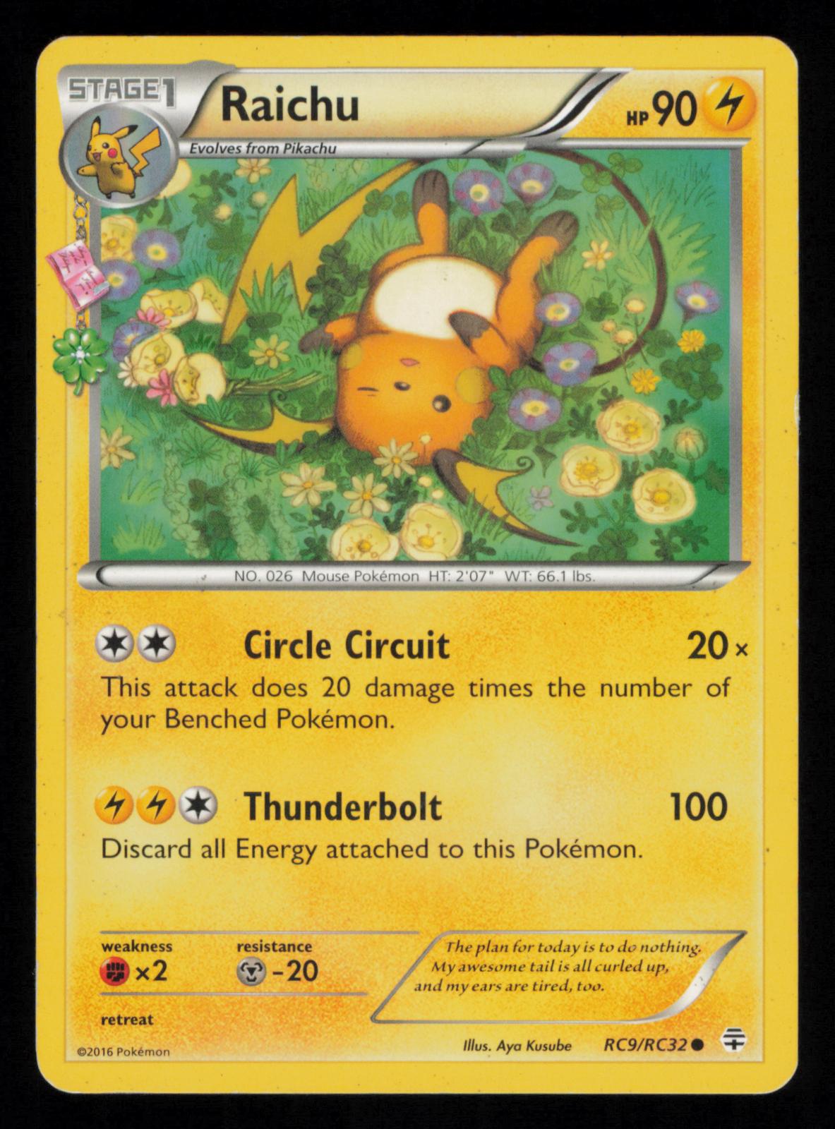 Raichu RC9/RC32 Common Generations Pokemon