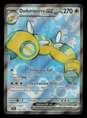 Dudunsparce ex 178/159 Ultra Rare Journey Together Pokemon