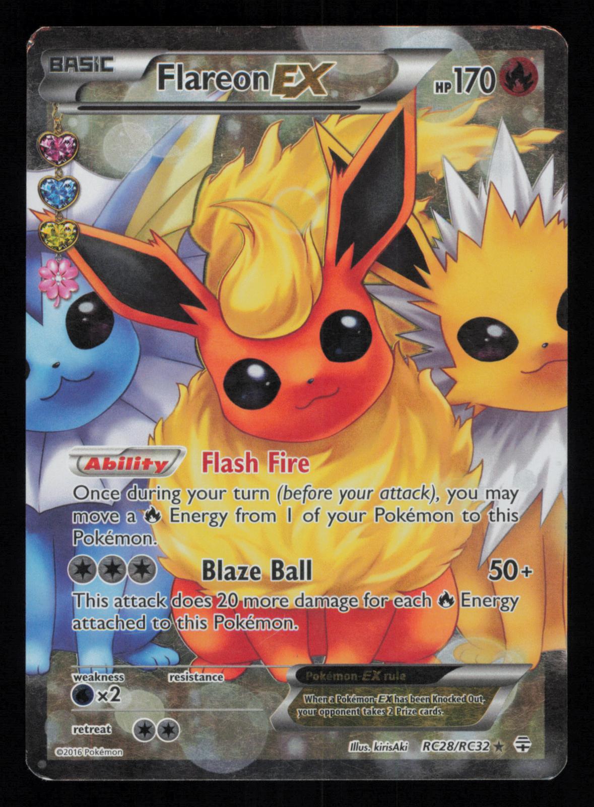 Flareon EX RC28/RC32 Ultra Rare Generations Pokemon