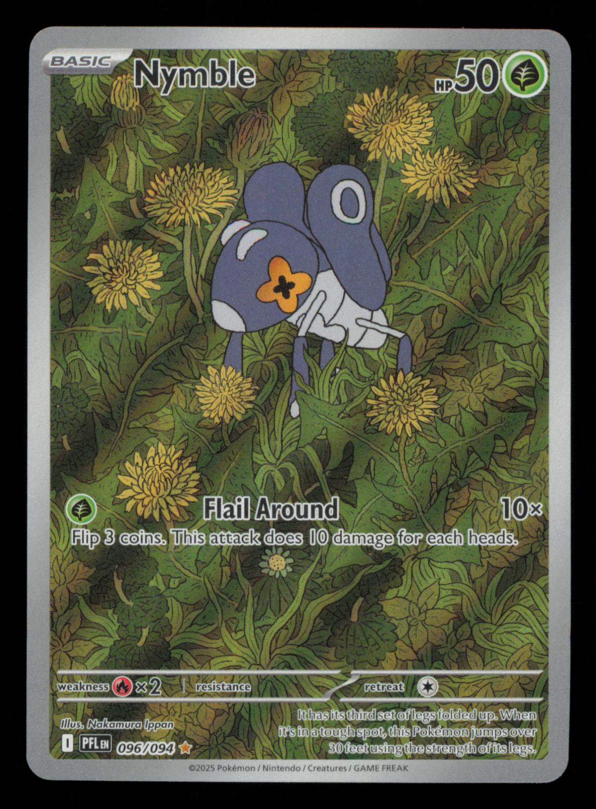 Nymble 096/094 Illustration Rare Phantasmal Flames Pokemon