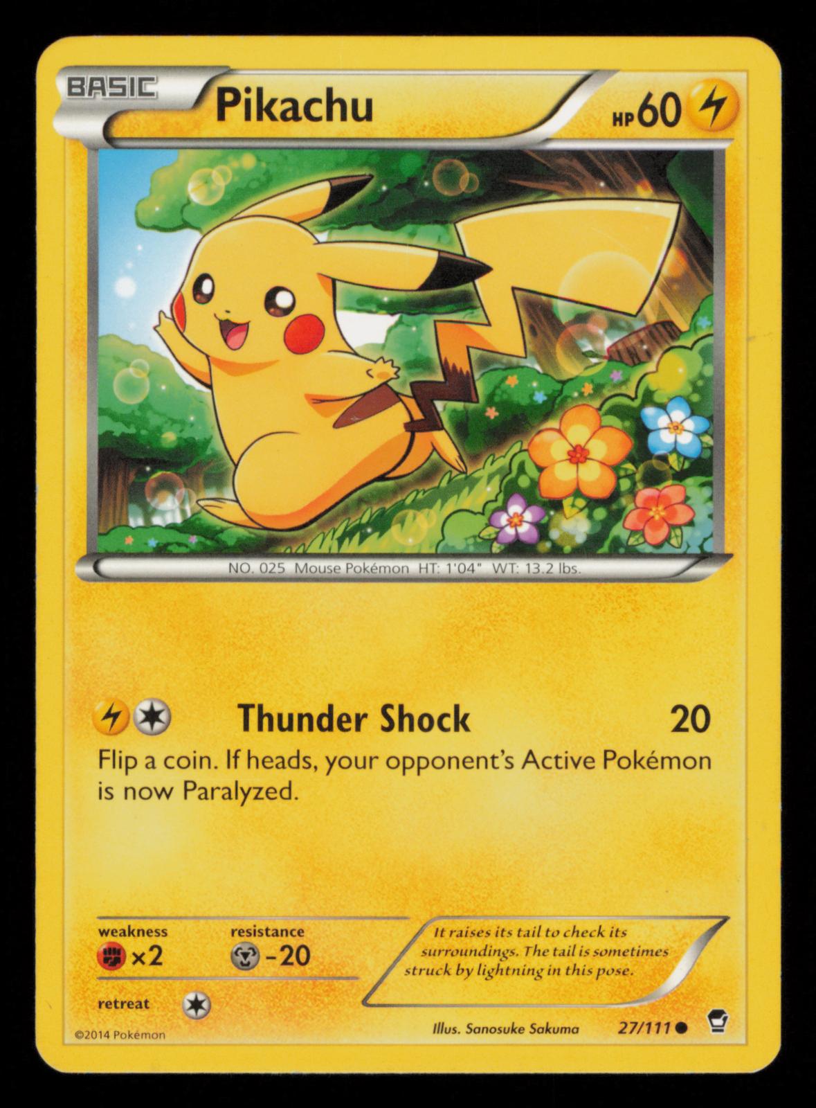 Pikachu 27/111 Common Furious Fists Pokemon