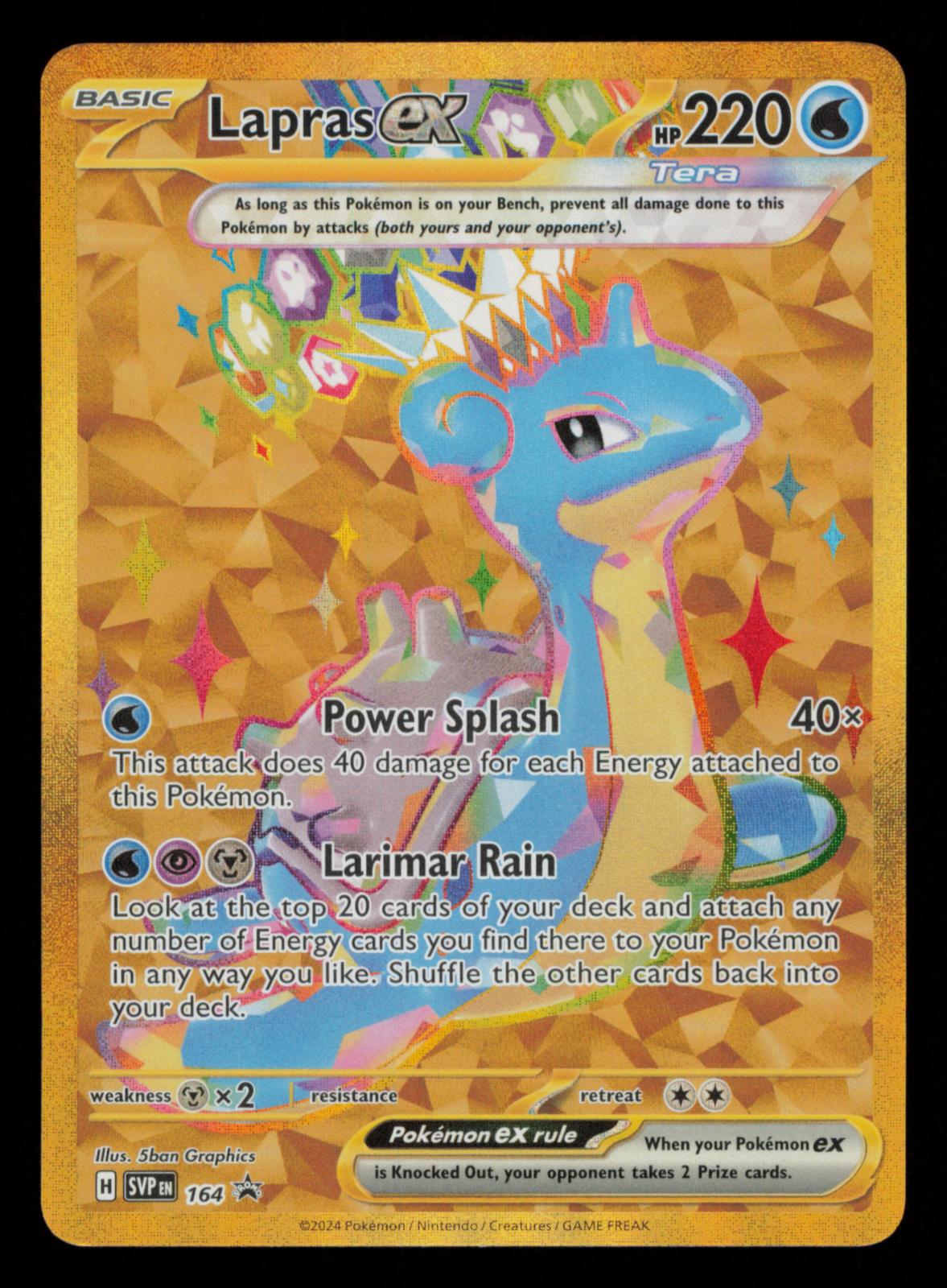 Lapras ex 164 Holo Promo Scarlet & Violet Promo Pokemon