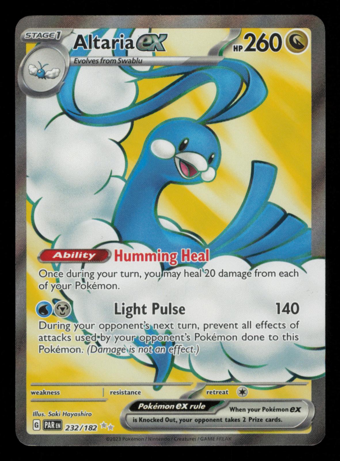 Altaria ex 232/182 Ultra Rare Paradox Rift Pokemon