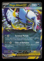 Mega Absol ex 086/132 Double Rare Mega Evolution Pokemon