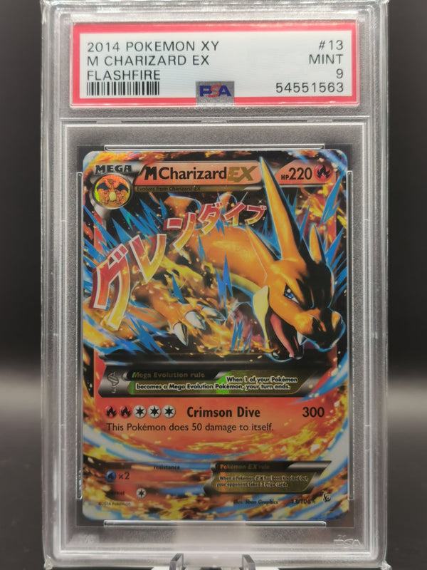 M Charizard Ex 13/106 Flash Fire PSA 9