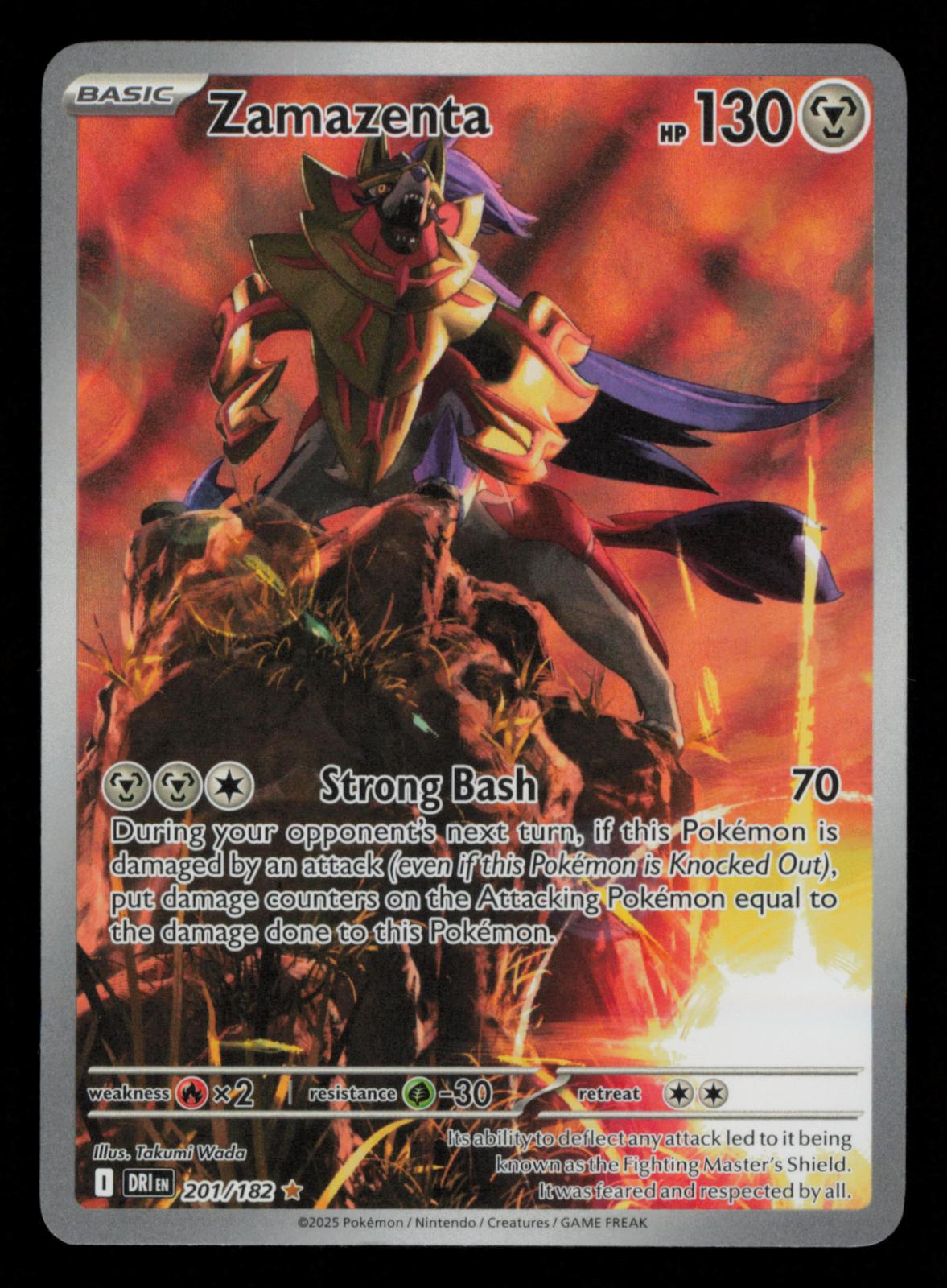 Zamazenta 201/182 Illustration Rare Destined Rivals Pokemon