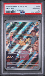 Pikachu 173/165 Illustration Rare 151 Pokemon PSA 10