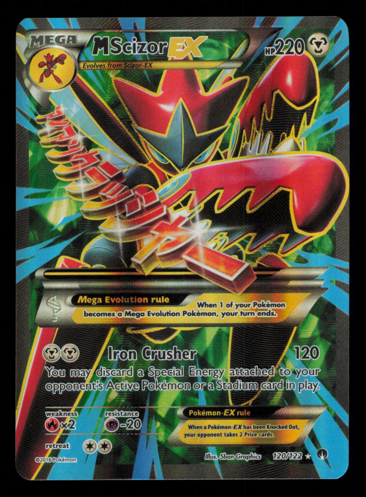 M Scizor EX 120/122 Ultra Rare BREAKpoint Pokemon