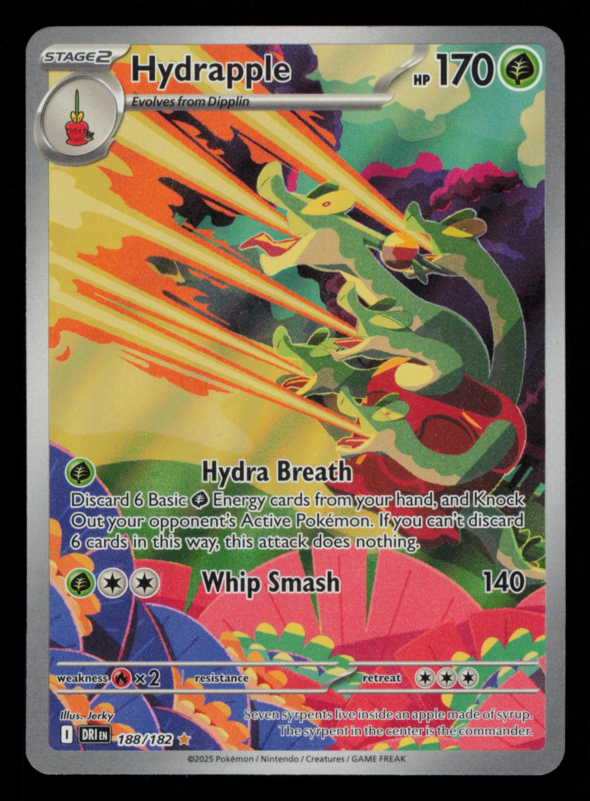 Hydrapple 188/182 Illustration Rare Destined Rivals Pokemon
