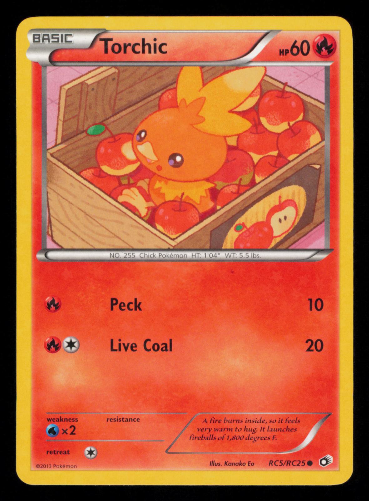 Torchic RC5/RC25 Holo Common Legendary Treasures: Radiant Collection Pokemon