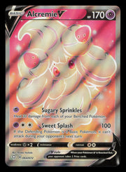 Alcremie V 064/072 Ultra Rare Shining Fates Pokemon Holo