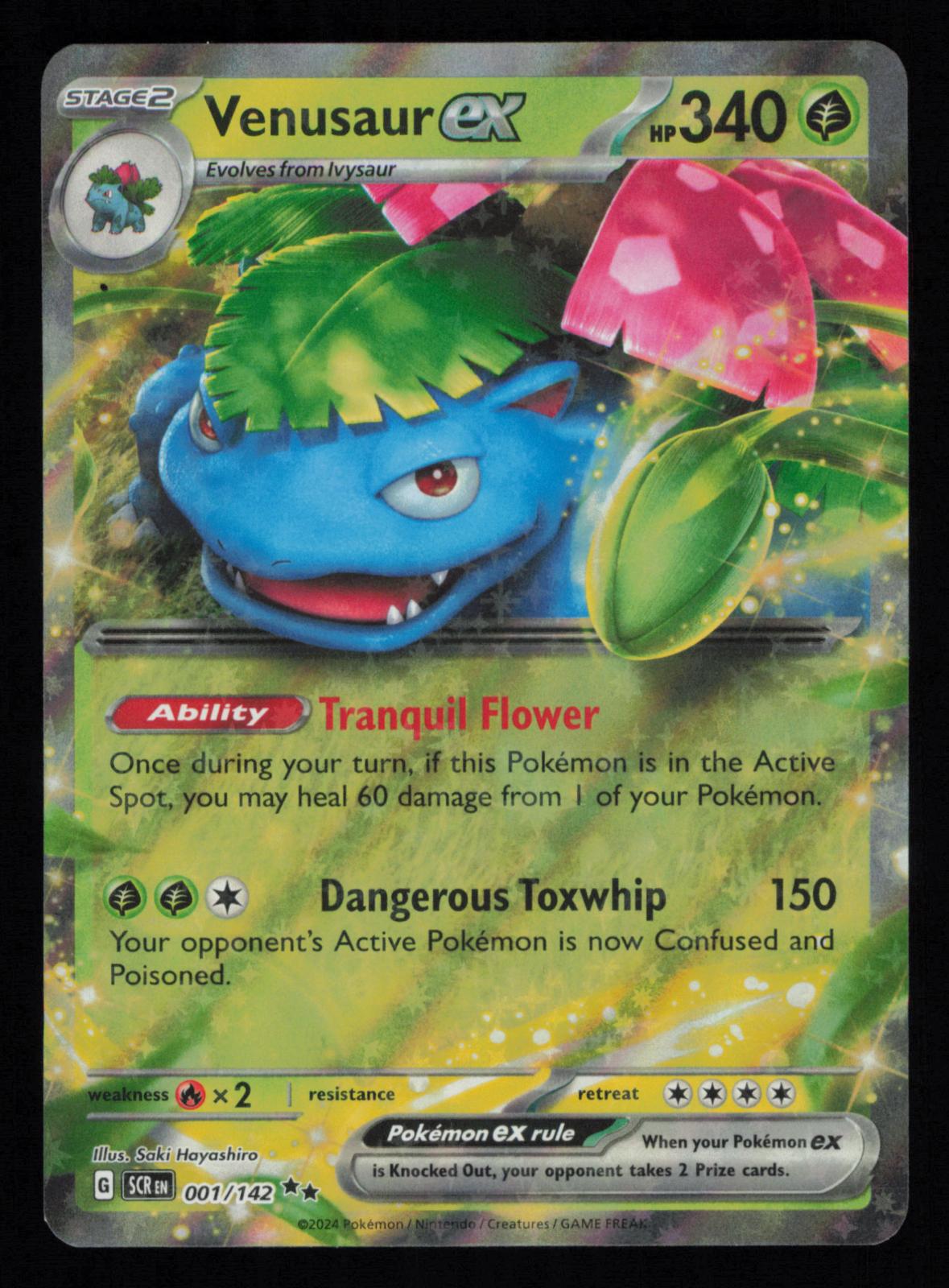 Venusaur ex 1/142 Double Rare Stellar Crown Pokemon