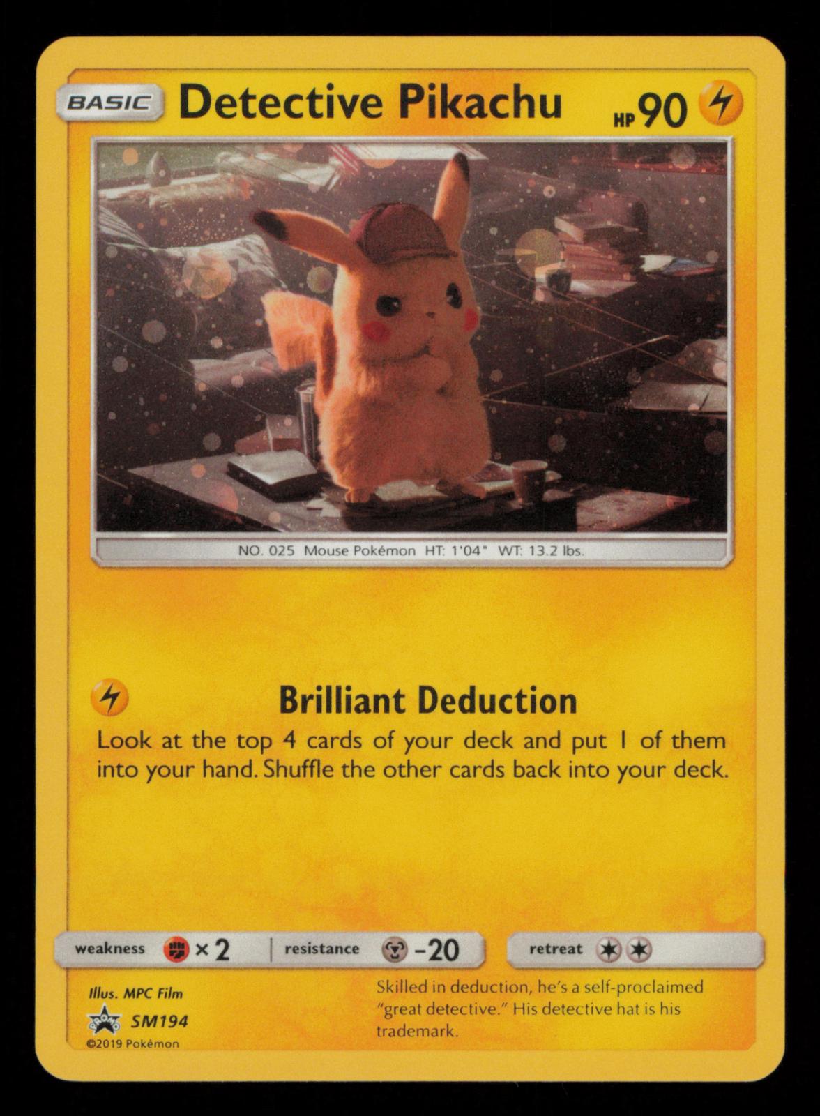 Detective Pikachu - SM194 Holo Promo Sun & Moon Promo Pokemon