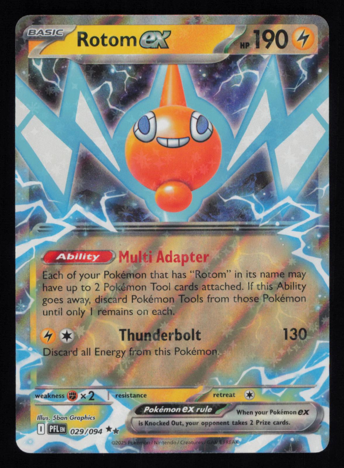 Rotom ex 029/094 Double Rare Phantasmal Flames Pokemon