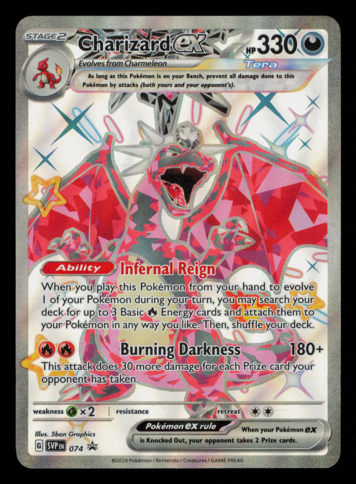 Charizard ex 074 Holo Promo Scarlet & Violet Promo Pokemon